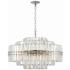 Crystorama Hayes 28" Wide Polished Nickel Crystal 16-Light Chandelier