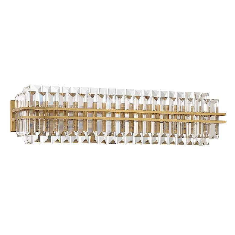 Image 3 Crystorama Hayes 31 1/2" Wide Aged Brass 6-Light Bath Light more views