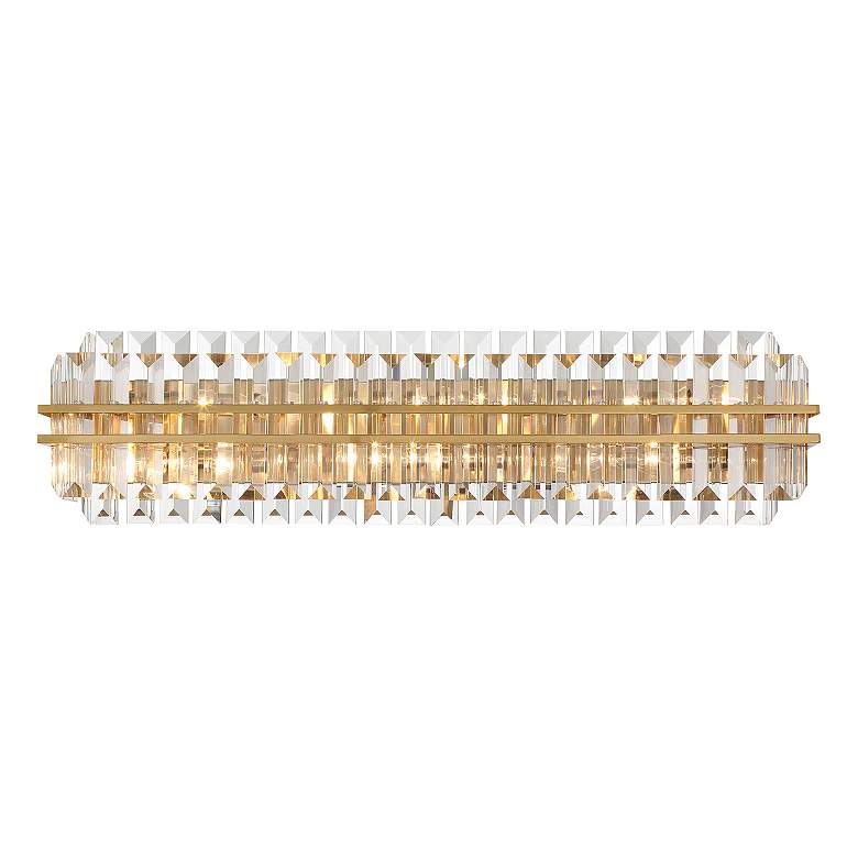Image 4 Crystorama Hayes 31 1/2" Wide Aged Brass 6-Light Bath Light more views