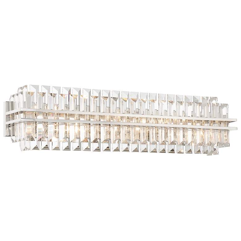 Image 2 Crystorama Hayes 31 1/2" Wide Polished Nickel 6-Light Bath Light