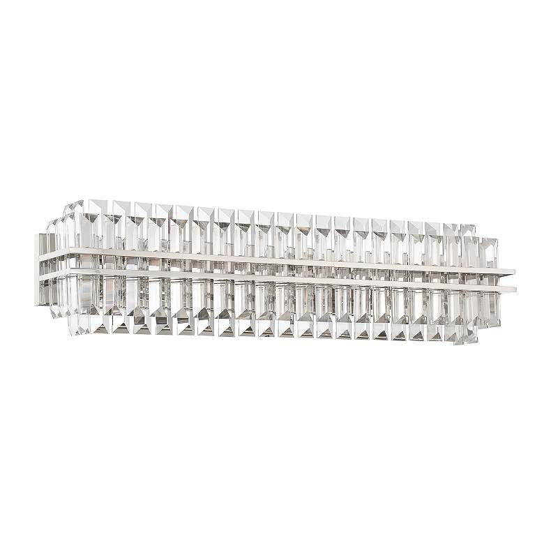 Image 3 Crystorama Hayes 31 1/2" Wide Polished Nickel 6-Light Bath Light more views
