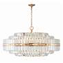 3_Crystorama Hayes 40 1/2" Wide Aged Brass 32-Light Chandelier