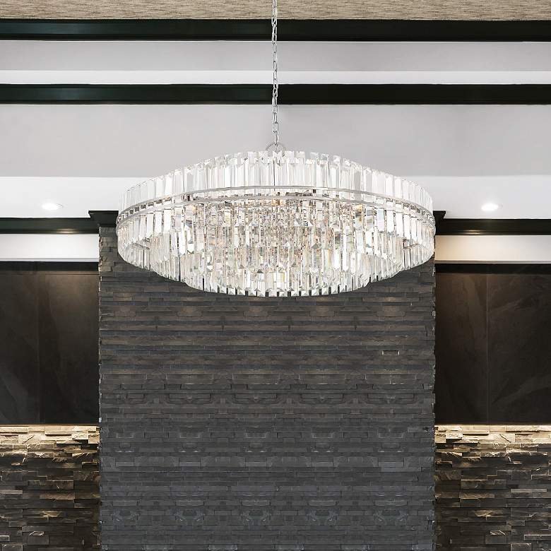 Image 2 Crystorama Hayes 40 1/2" Wide Polished Nickel 32-Light Chandelier