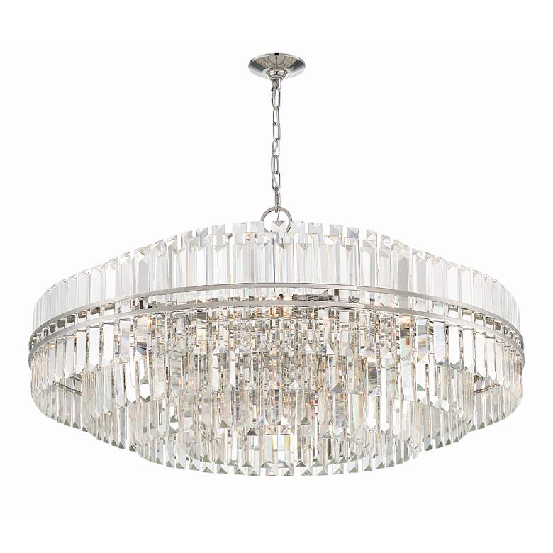 Image 4 Crystorama Hayes 40 1/2" Wide Polished Nickel 32-Light Chandelier more views