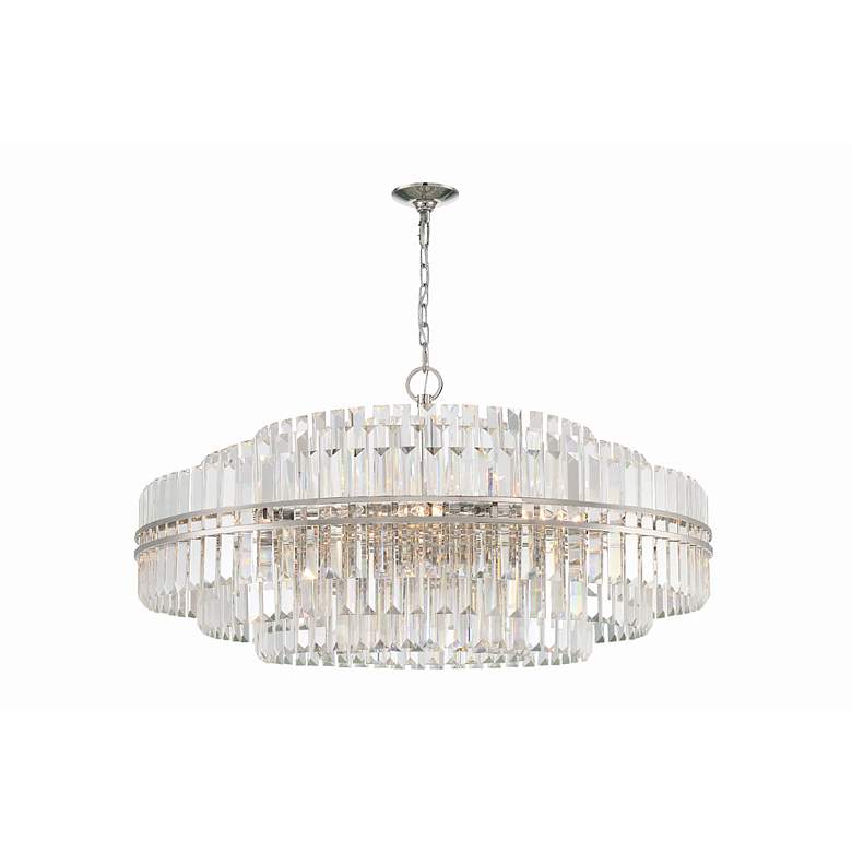 Image 5 Crystorama Hayes 40 1/2" Wide Polished Nickel 32-Light Chandelier more views