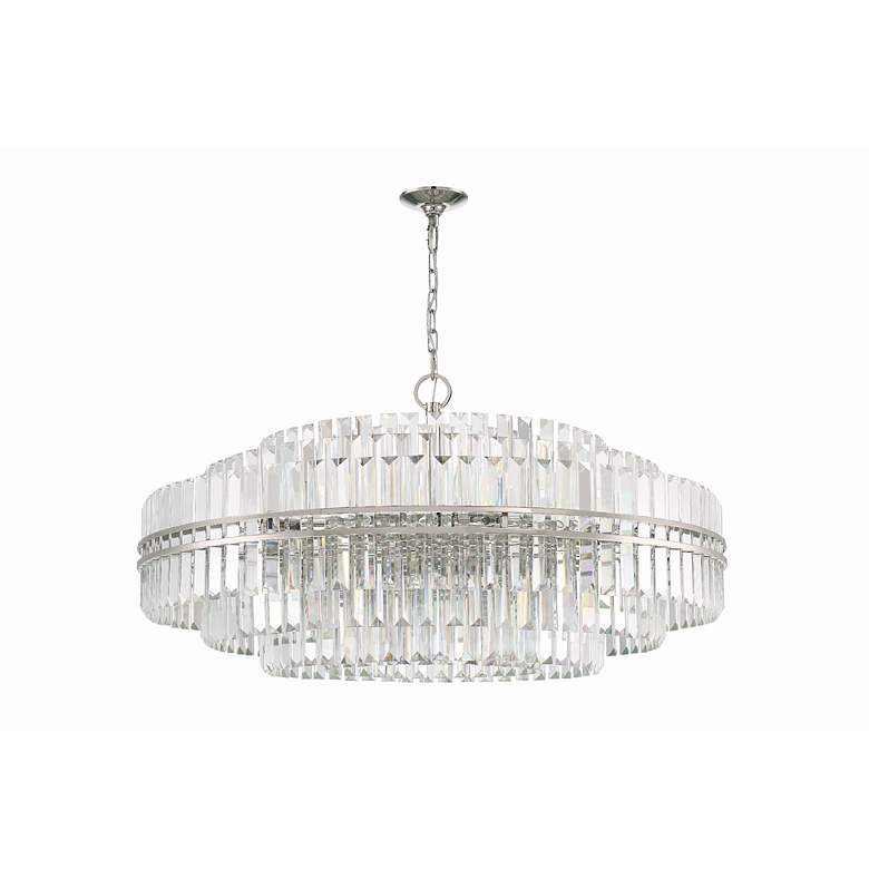 Image 6 Crystorama Hayes 40 1/2" Wide Polished Nickel 32-Light Chandelier more views