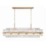 2_Crystorama Hayes 50"W Aged Brass 16-Light Linear Chandelier