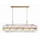 Crystorama Hayes 50"W Aged Brass 16-Light Linear Chandelier