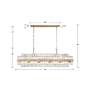Crystorama Hayes 50"W Aged Brass 16-Light Linear Chandelier