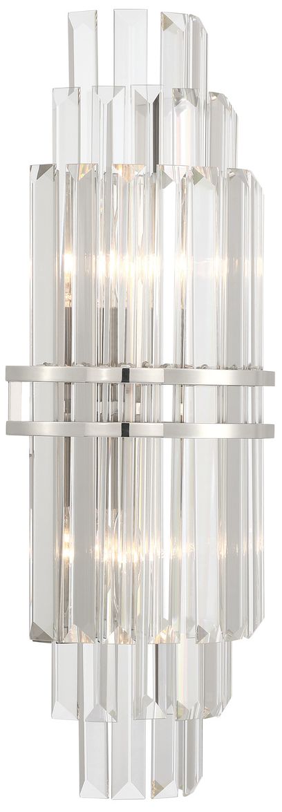 Image 3 Crystorama Hayes 7.5'' Polished Nickel Sconce more views