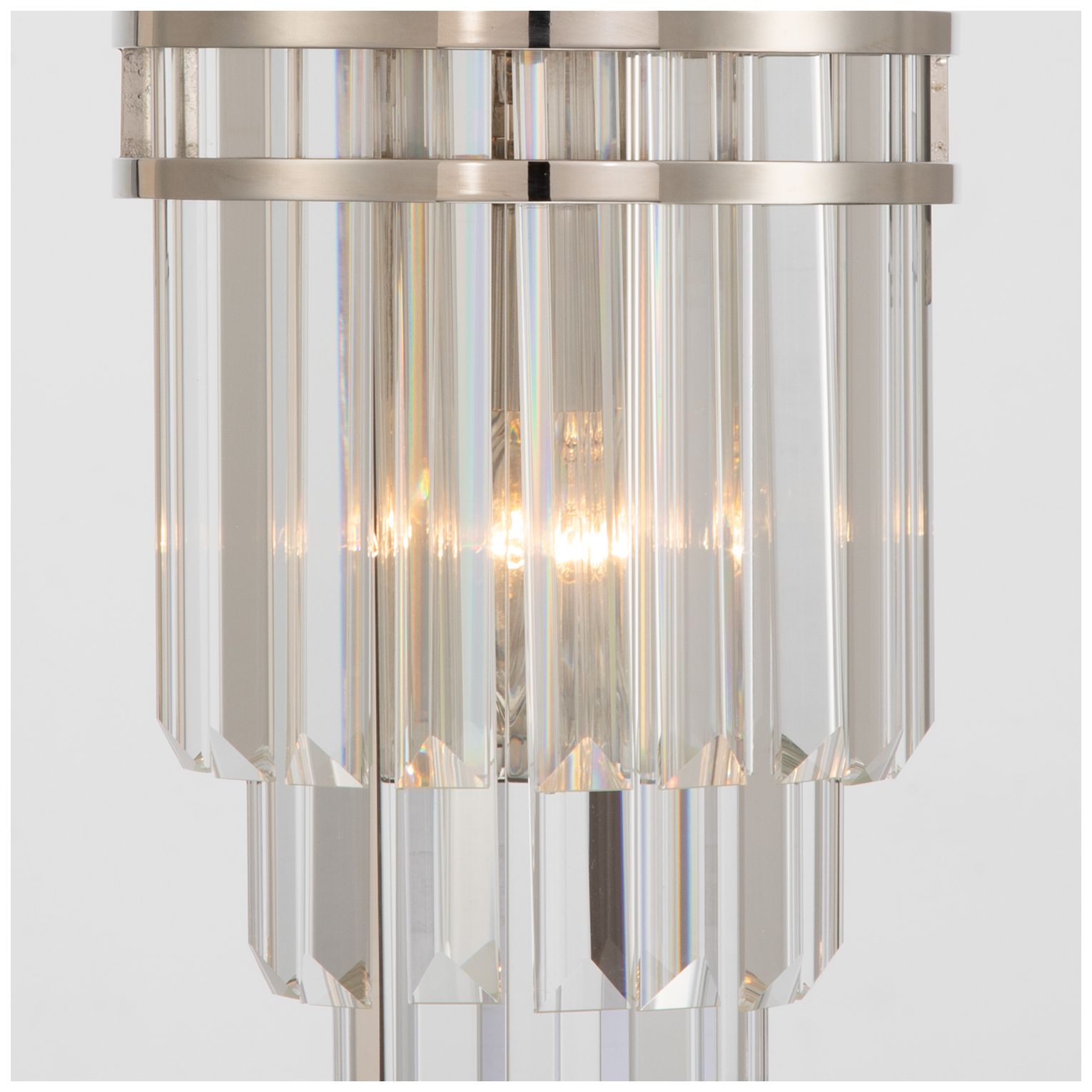 Image 5 Crystorama Hayes 7.5'' Polished Nickel Sconce more views