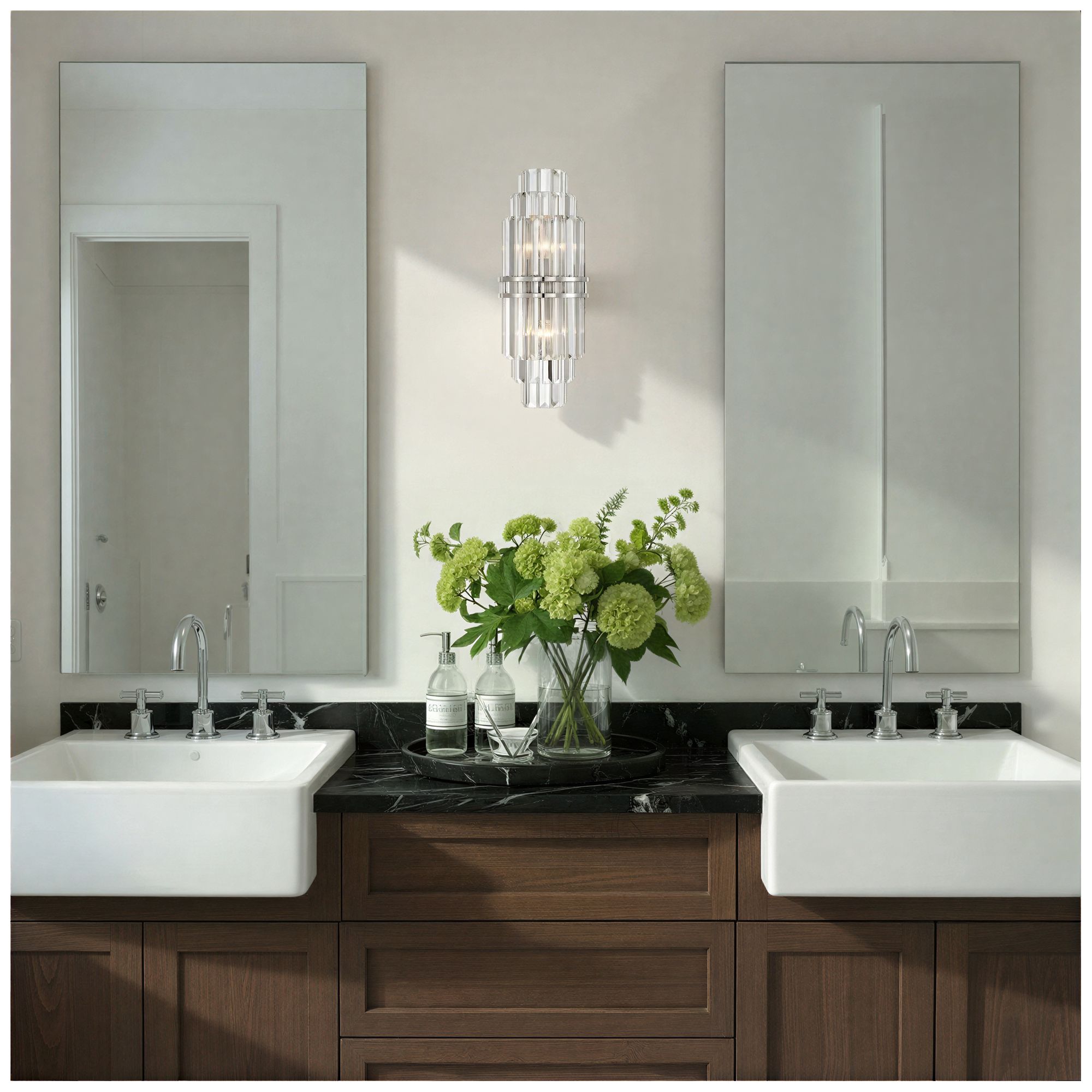 Image 6 Crystorama Hayes 7.5'' Polished Nickel Sconce more views