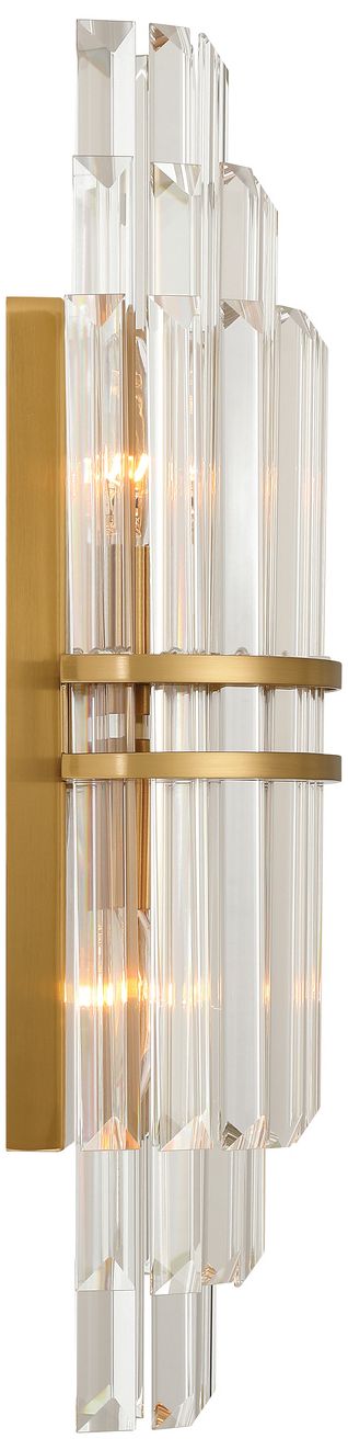 Image 4 Crystorama Hayes 7.5in. Aged Brass Sconce more views