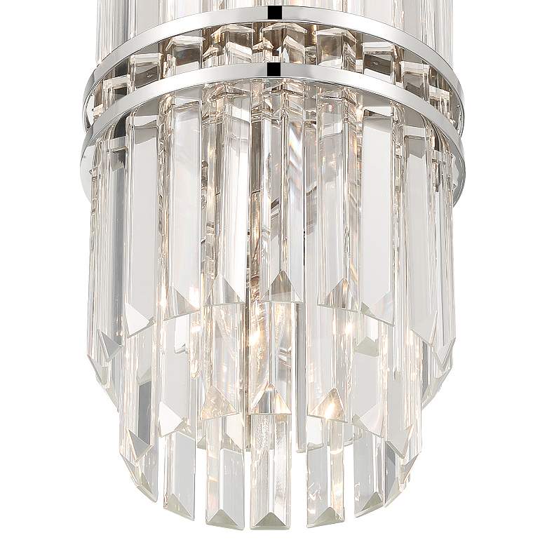 Image 5 Crystorama Hayes 8" Wide Polished Nickel 4-Light Mini Pendant Light more views