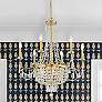 2_Crystorama Haywood 28" Wide Aged Brass 9-Light Chandelier