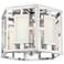 Crystorama Hillcrest 12" Wide Polished Nickel Ceiling Light