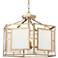 Crystorama Hillcrest 22" Wide Vibrant Gold Chandelier