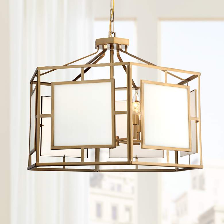 Image 1 Crystorama Hillcrest 28" Wide Vibrant Gold Chandelier