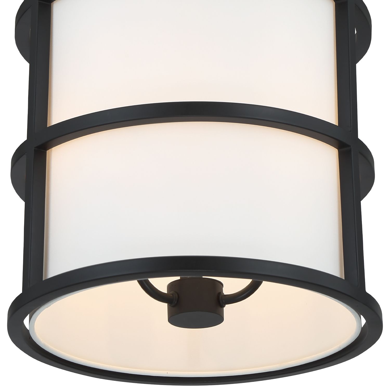Image 6 Crystorama Hulton 13" Wide Matte Black Pendant Light more views