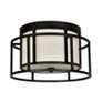 3_Crystorama Hulton 15" Wide Matte Black Ceiling Light more views