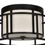 4_Crystorama Hulton 15" Wide Matte Black Ceiling Light more views