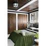 6_Crystorama Hulton 15" Wide Matte Black Ceiling Light more views