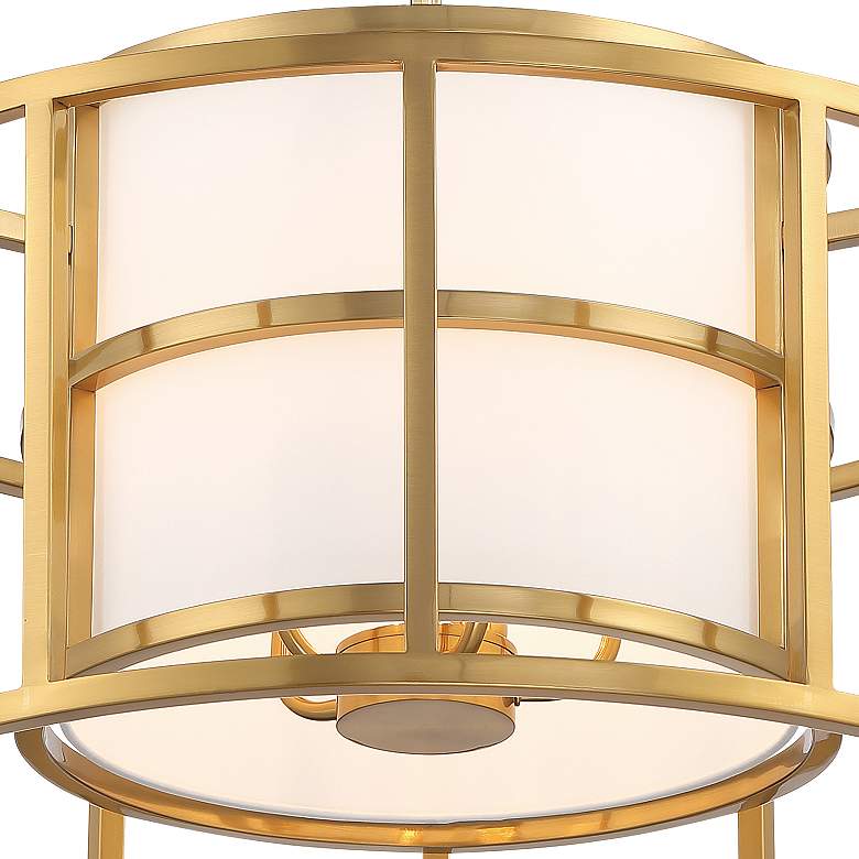 Image 4 Crystorama Hulton 25" Wide Luxe Gold Metal 5-Light Pendant more views