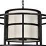 4_Crystorama Hulton 25" Wide Matte Black Pendant Light more views