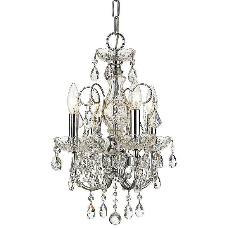 Image 2 Crystorama Imperial 12" Wide 4-Light Traditional Crystal Chandelier
