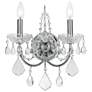 Crystorama Imperial 14"H Polished Chrome 2-Light Wall Sconce