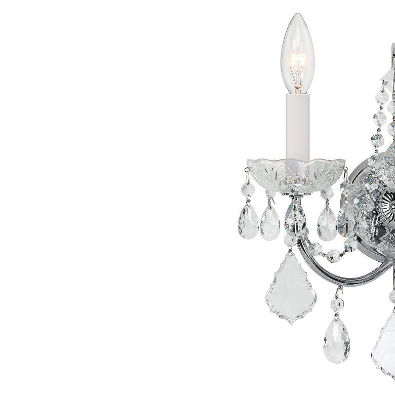 Image 3 Crystorama Imperial 14"H Polished Chrome 2-Light Wall Sconce more views