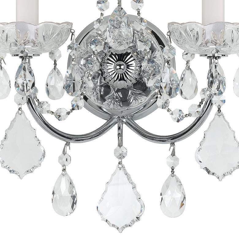 Image 4 Crystorama Imperial 14"H Polished Chrome 2-Light Wall Sconce more views
