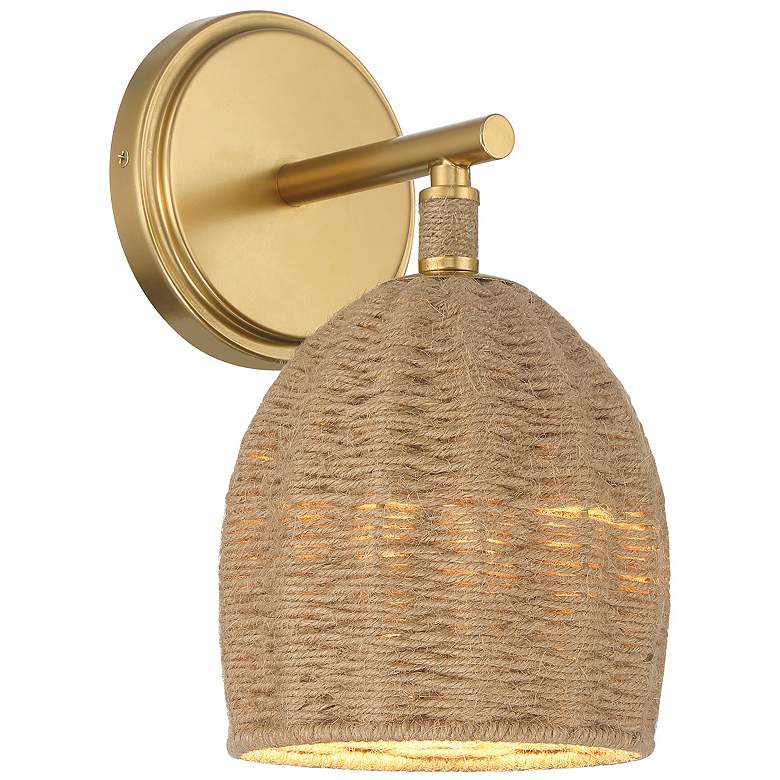 Image 2 Crystorama Jace 10 1/2" High Soft Gold LED Wall Sconce