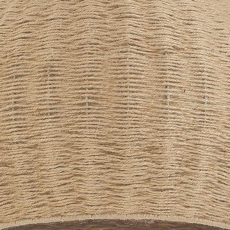 Image 5 Crystorama Jace 15" Wide Soft Gold Jute Shade Pendant Light more views