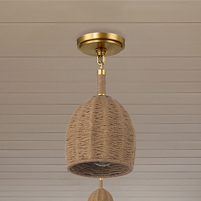 Image 7 Crystorama Jace 6'' LED Soft Gold Semi Flush Mount more views