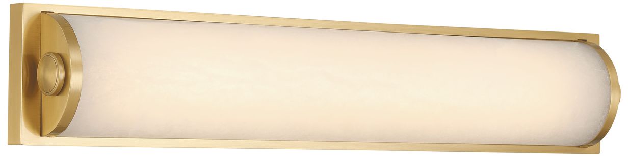 Crystorama Jarvis 24.5'' LED Aged Brass Sconce