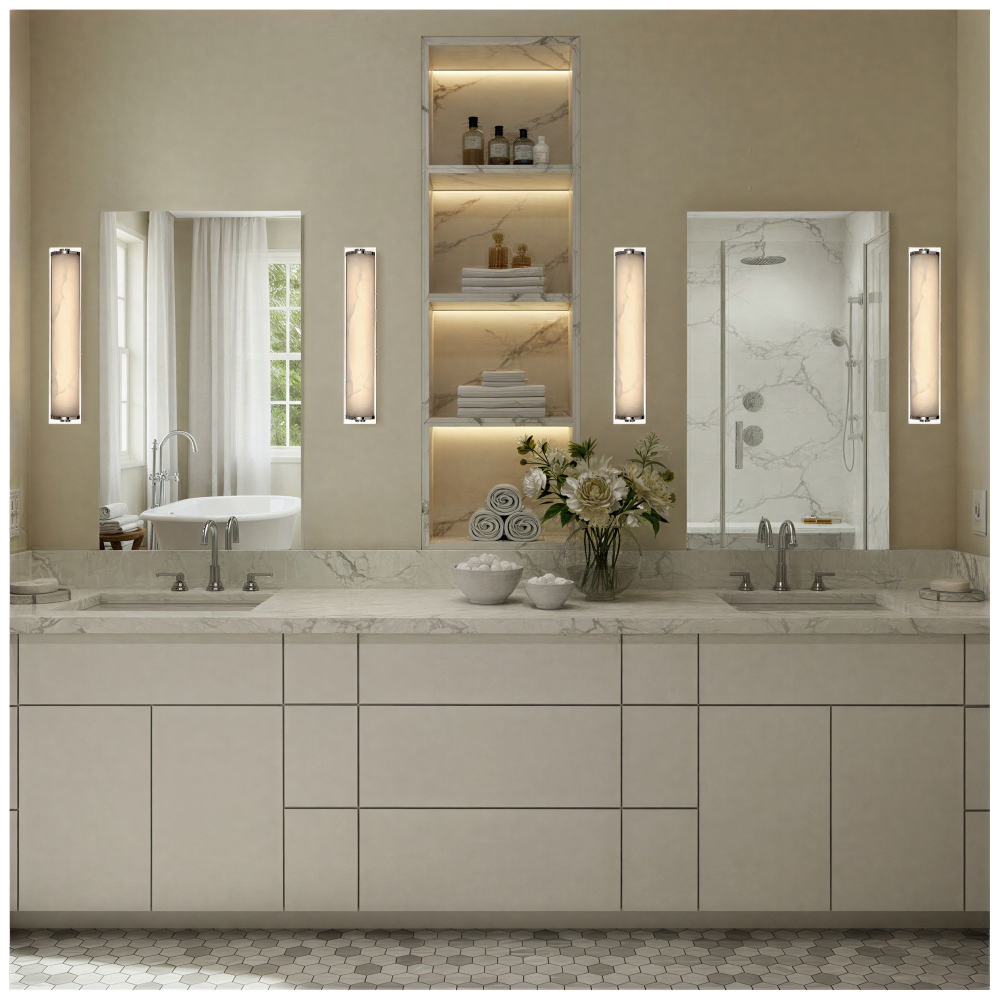 Image 6 Crystorama Jarvis 24.5'' LED Polished Nickel Sconce more views