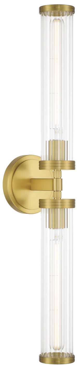 Crystorama Jarvis 29'' LED Aged Brass Sconce