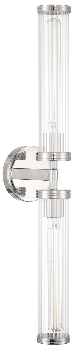 Image 2 Crystorama Jarvis 29'' LED Polished Nickel Sconce more views
