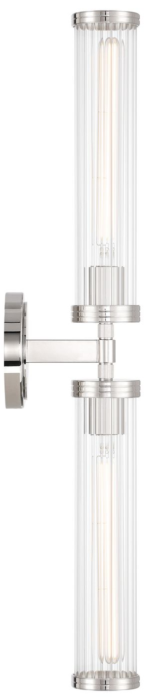 Image 4 Crystorama Jarvis 29'' LED Polished Nickel Sconce more views