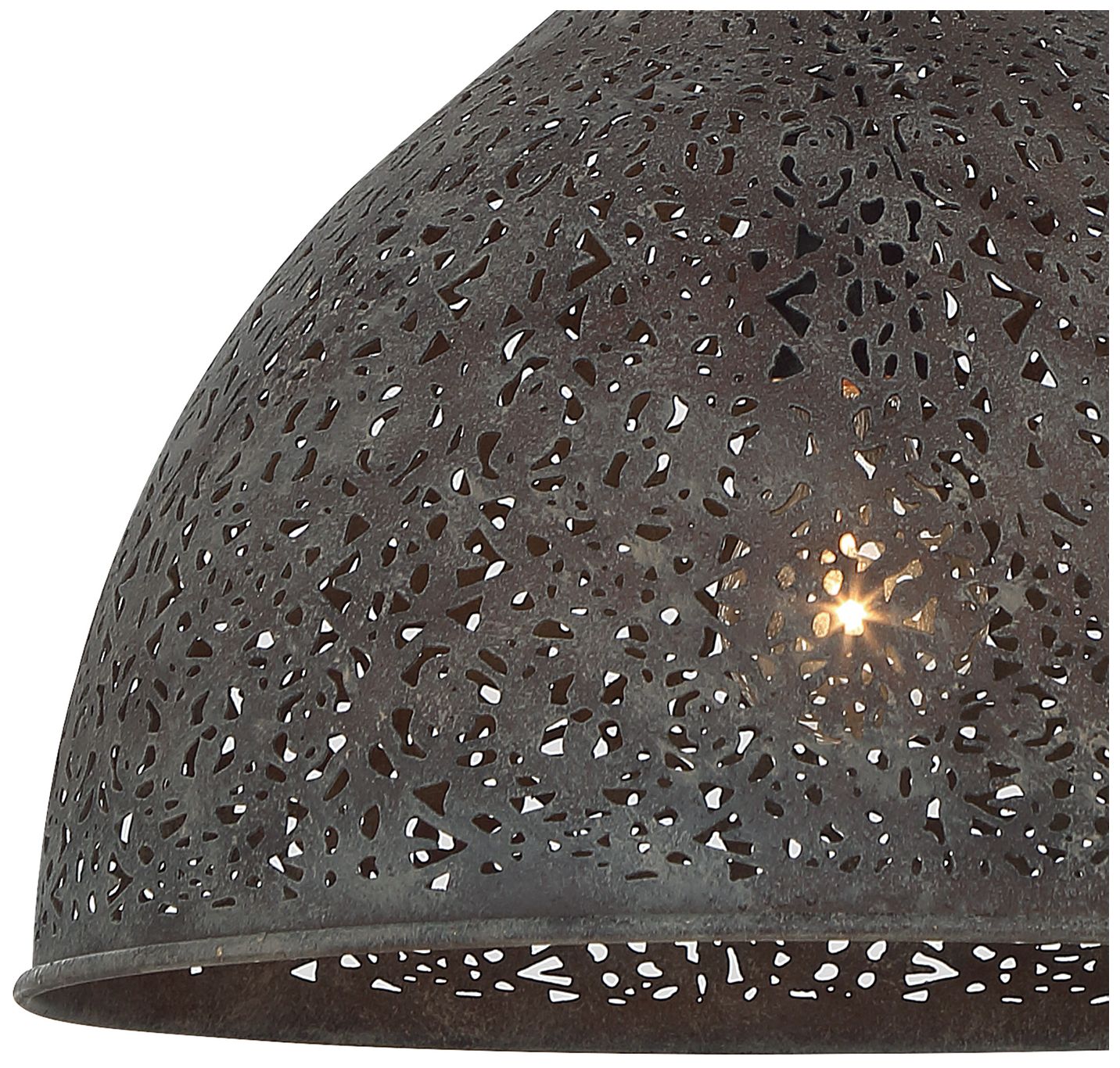 Image 5 Crystorama Jasmine 14'' Forged Bronze Semi Flush Mount more views