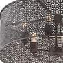 5_Crystorama Jasmine 25" Wide Bronze 6-Light Drum Chandelier more views
