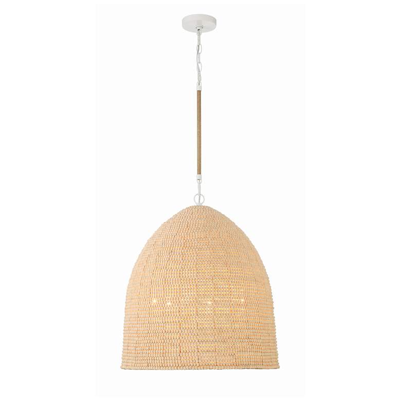 Image 2 Crystorama Jasper 6 Light Matte White Chandelier