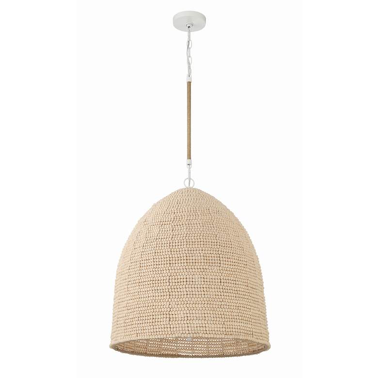 Image 3 Crystorama Jasper 6 Light Matte White Chandelier more views