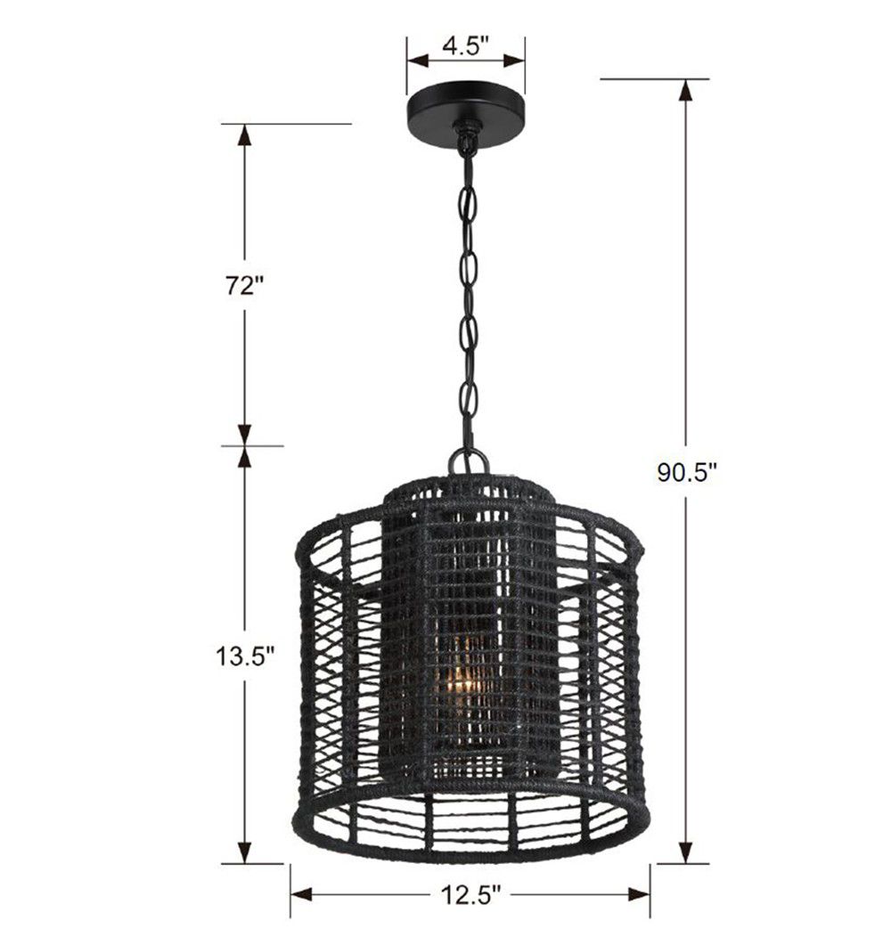 Image 6 Crystorama Jayna 12.5'' Matte Black Chandelier more views