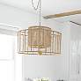 1_Crystorama Jayna 25" Wide 4-Light Burnished Silver Drum Chandelier