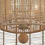 4_Crystorama Jayna 25" Wide 4-Light Burnished Silver Drum Chandelier more views