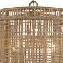 5_Crystorama Jayna 25" Wide 4-Light Burnished Silver Drum Chandelier more views