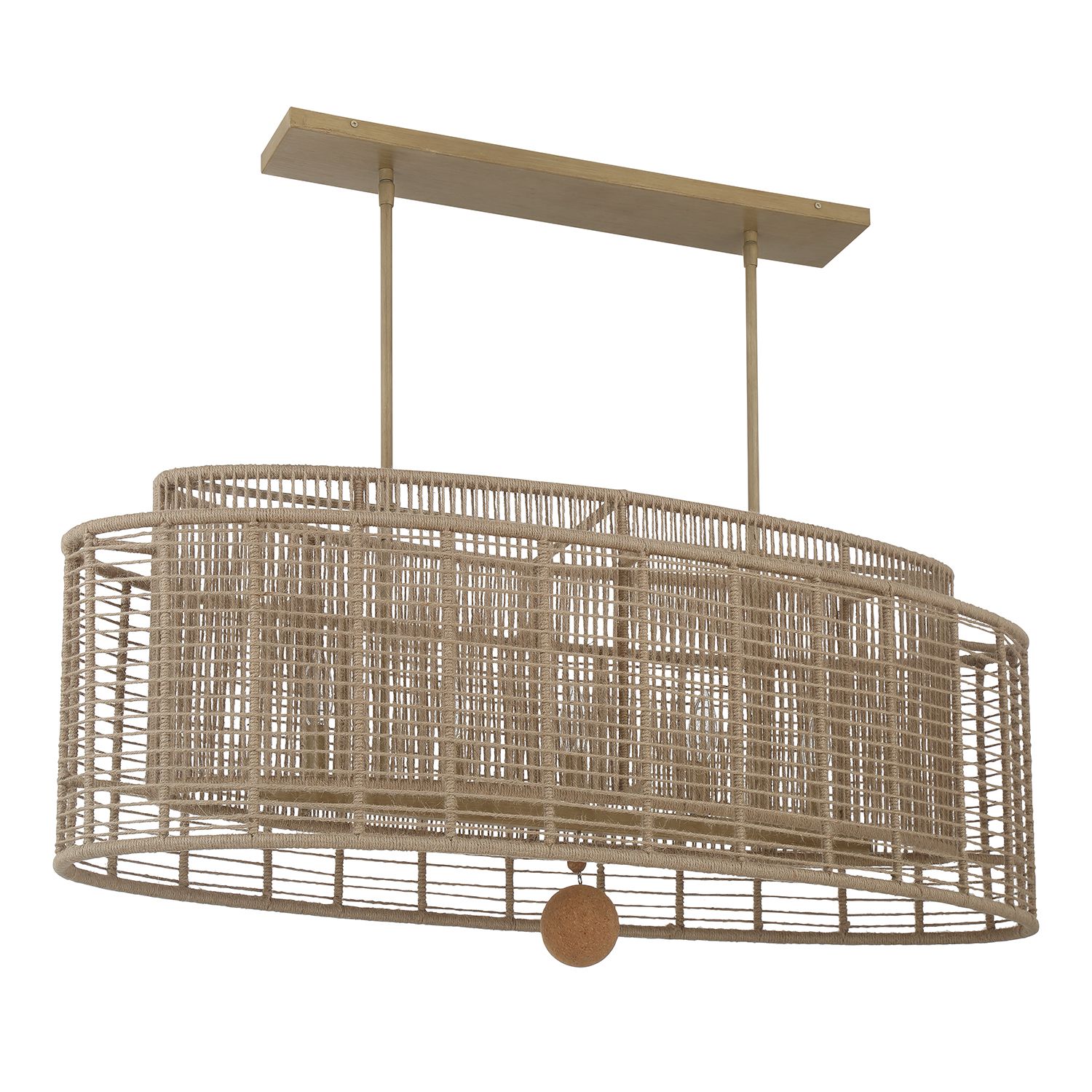 Thumbnail4 of Crystorama Jayna 41.75'' Burnished Silver Linear Oval Chandelier more views