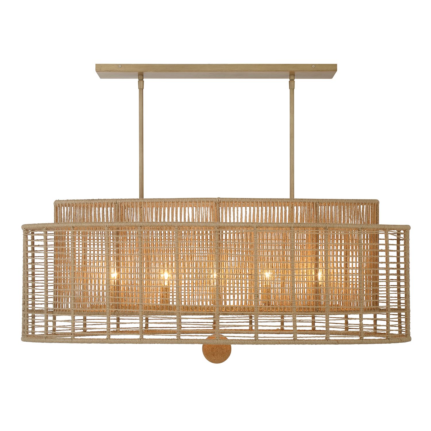 Crystorama Jayna 41.75'' Burnished Silver Linear Oval Chandelier